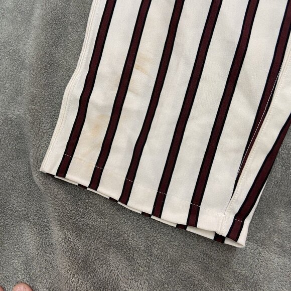 Vtg Boombah Ultimate Baseball Softball Pants White‎ Red Burgundy Stripes 38 Long - Picture 2 of 16